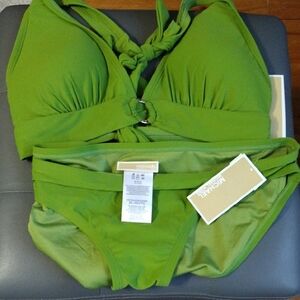 Michael Kors Vibrant Green Bikini Set